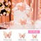 Rose Gold Happy Birthday Party Decorations for Women Girls, Happy Birthday Banner for Her, Fringe Curtains, Foil Tablecloth, Confetti Balloons, Butterfly Decor for 13th 16th 18th 21st 30th 40th 50th